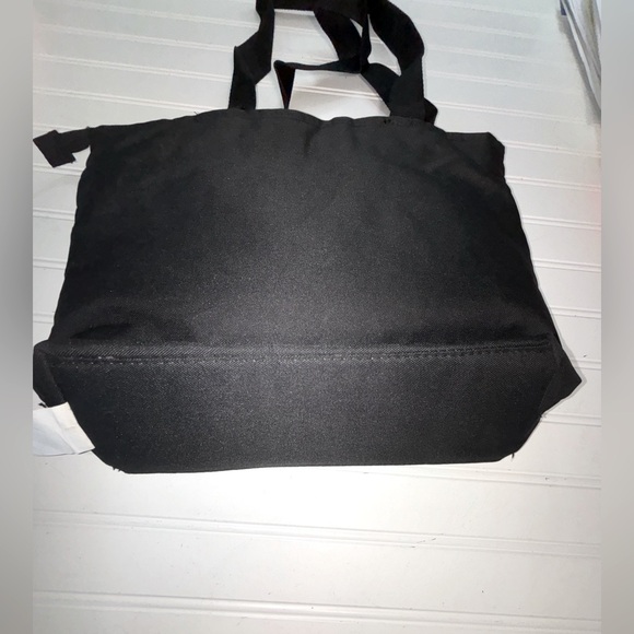 Pretty Baby Black Diaper Bag 12 x 11.5 x 4 With 22x12.5 Changing Pad New woTags - Picture 6 of 7